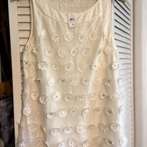 NWT BRAND NEW WITH TAGS Ann Taylor White/Cream Dressy Tank